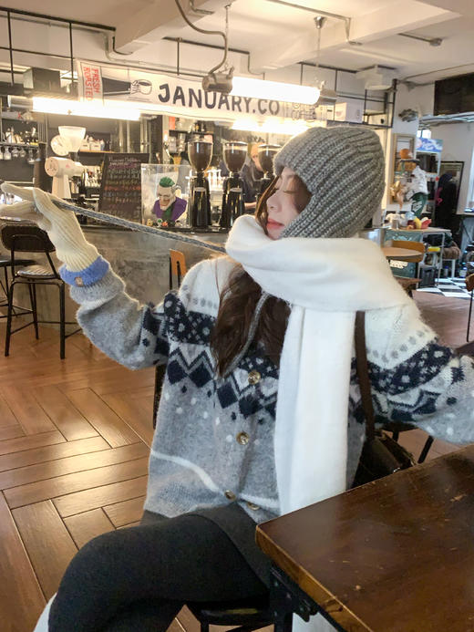 <曾小咸推荐>现货秒杀 ！微信超特价！费尔岛翻领毛衣开衫 日常199.99 立减110 秒杀89.99！！ 商品图10