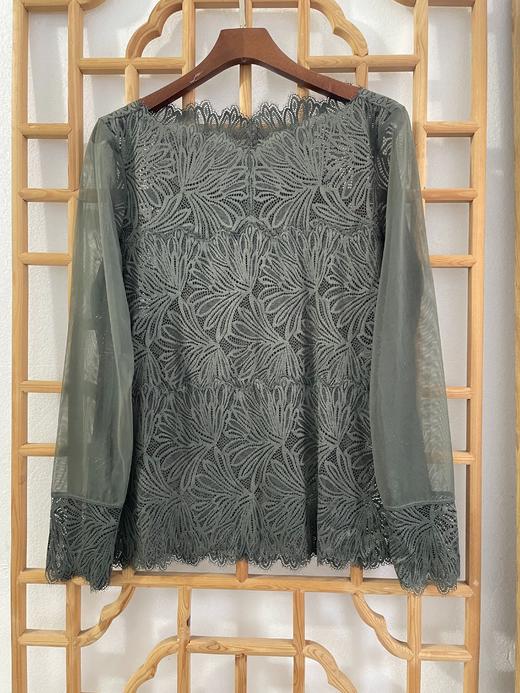 「断码清仓」精品弹力性感网纱镂空洋气打底衫   ZFYY316 商品图1