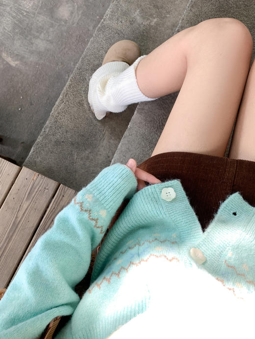 <曾小咸推荐>现货秒杀 ！微信超特价！提花小狗针织开衫 日常199.99 立减110 秒杀89.99！！ 商品图5