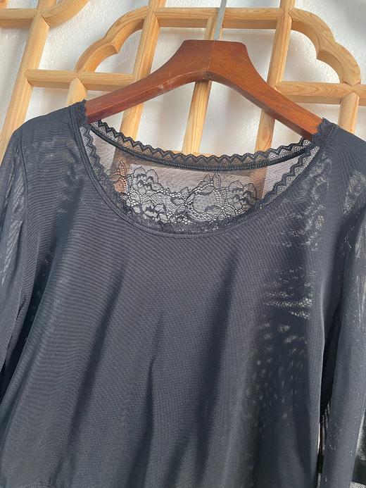 「断码清仓」半截网纱打底衫 L码  ZFYY306 商品图3