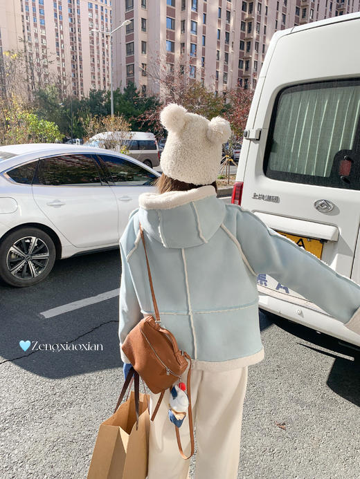 <曾小咸推荐>现货秒杀 ！微信超特价！韩系皮毛一体连帽外套 日常289.99 立减160 秒杀129.99！！ 商品图10