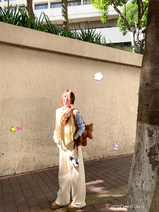 <曾小咸推荐>现货秒杀 ！微信超特价！韩系多巴胺格子马甲 日常249.99 立减120 秒杀129.99！！ 商品图13