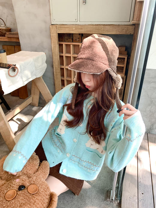 <曾小咸推荐>现货秒杀 ！微信超特价！提花小狗针织开衫 日常199.99 立减110 秒杀89.99！！ 商品图7