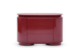 红色边柜也可以这么美