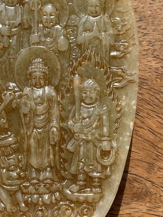 白玉雕诸佛群像佛龛摆件，顺丰包邮 商品图9