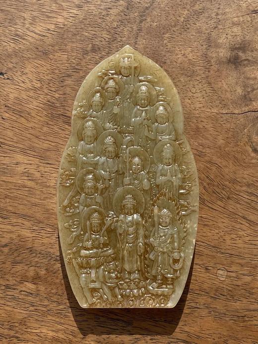 白玉雕诸佛群像佛龛摆件，顺丰包邮 商品图2