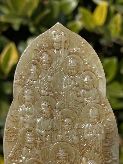 白玉雕诸佛群像佛龛摆件，顺丰包邮 商品图5