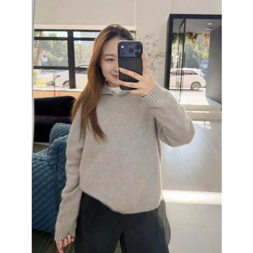 2601213    “英国邓肯”羊绒 拉绒感 帽衫 商品图9