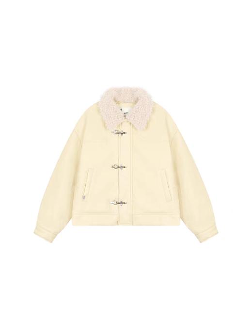 马得工地/MDGDWT141446/飞机扣可拆卸毛领皮 90白鸭绒羽绒服 商品图3