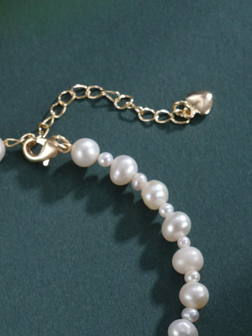 子佩集【两世同欢】珍珠惜王妃手链【ZZSL017】3-5.5mm珠镀金莲蓬2601 商品图5