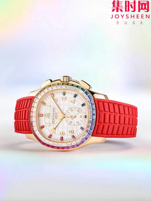 PPM百达翡丽Aquanaut系列 糖豆圈 彩虹圈手雷7968中性腕表 男女皆可佩戴 小手腕福音！Luce7968-“彩虹”计时腕表！ 商品图4