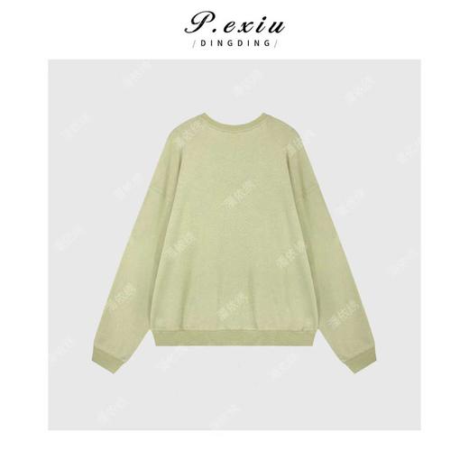 04-2潘依绣丁丁宠粉韩系简约纯色宽松套头长袖卫衣Q31648 商品图1