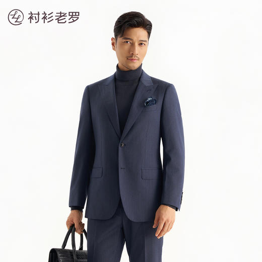 100%羊毛条纹斜纹套西西装单件上装257T7S551N[门店专款] 商品图1