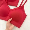 老米优品🎈3-5I天。本命专属“红”！《V领天丝无背扣背心式文胸+桑蚕丝内裤套装》吊带款和背心款，2个版型~ TZ260115A 商品缩略图9