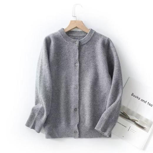 【随暖儿童羊毛针织开衫】中大童男女款羊毛针织开衫保暖外套纯色针织衫 商品图6