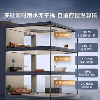 美的【水伺服MK6 16L】行业爆款 智控增压水伺服 恒温节能 一厨两卫 低水压启动 燃气热水器 上门安装 商品图3