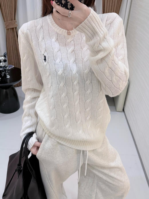 【只可换码 不退货】拉夫劳伦 小马五色圆领羊绒衫 渠道货无领标！！！（EJ） 商品图2