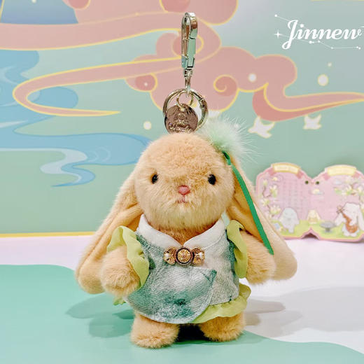 温蒂兔新中式4.5寸毛绒挂件匙扣-纪念日百货门店同款169099544 商品图1