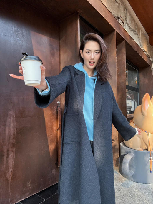 【高级定制】噢蜜ooomeooo羊绒手工大衣 商品图2