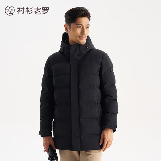 男士连帽中长款羽绒服秋冬加厚保暖外套259T7D526N[门店专款] 商品图1