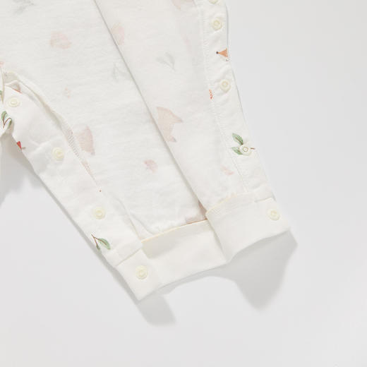 怡比快乐小狐狸长袖开襟哈衣HY26SPN116白色调（59#-80#） 商品图10