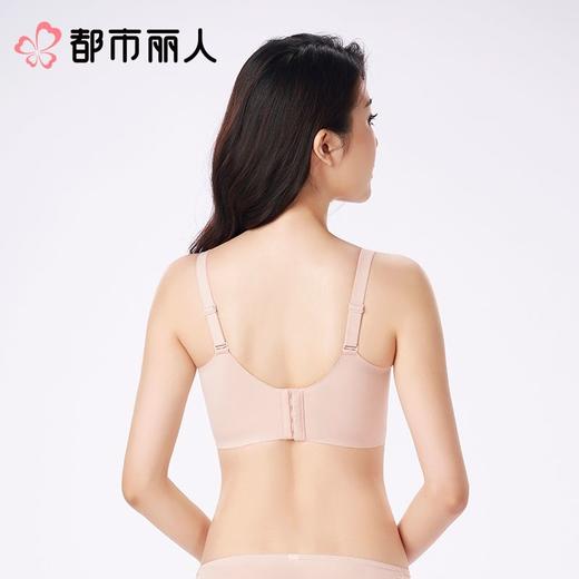 都市丽人内衣塑身内衣B杯中厚文胸蕾丝内衣3/4杯内衣舒软挺塑内衣四排四扣无钢圈LJC1C2 商品图2