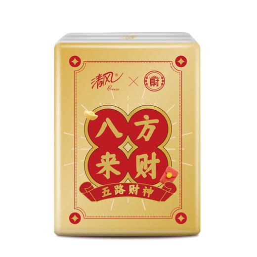 清风【福财北高峰联名】丝柔系列4层7张12包纸手帕 商品图9