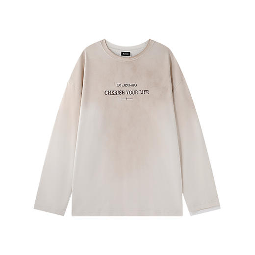 BJHG不计后果 重磅长袖男t恤春季2026新款美式做旧潮针织打底衫女 商品图4