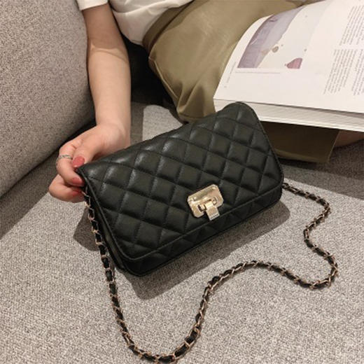 "Cmierf Kuect（中国CKIR） 单肩斜跨菱格链条包 CK-B8490" 商品图2