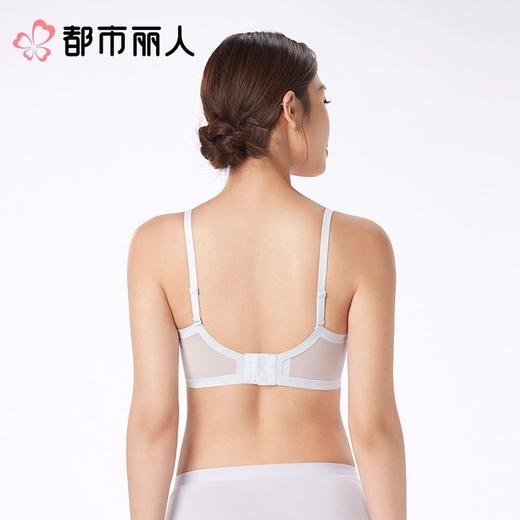 都市丽人内衣无罩杯薄文胸泳布内衣3/4杯内衣Vbra内衣三排四扣无钢圈LBC62N 商品图2