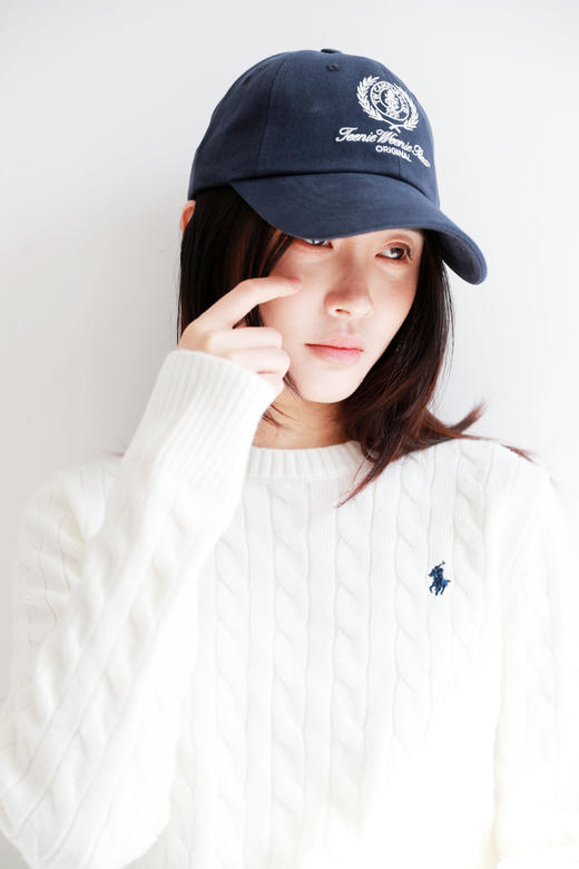 学院风棒球帽，出口韩国。千金感小标刺绣工艺软顶鸭舌帽E011560 商品图14