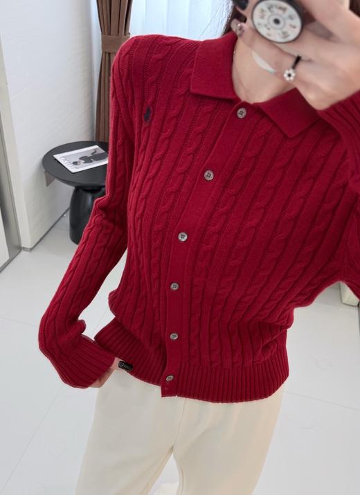 【只可换码 不退货】拉夫劳伦 绞花翻领开衫 渠道货无领标！！！（EJ） 商品图13