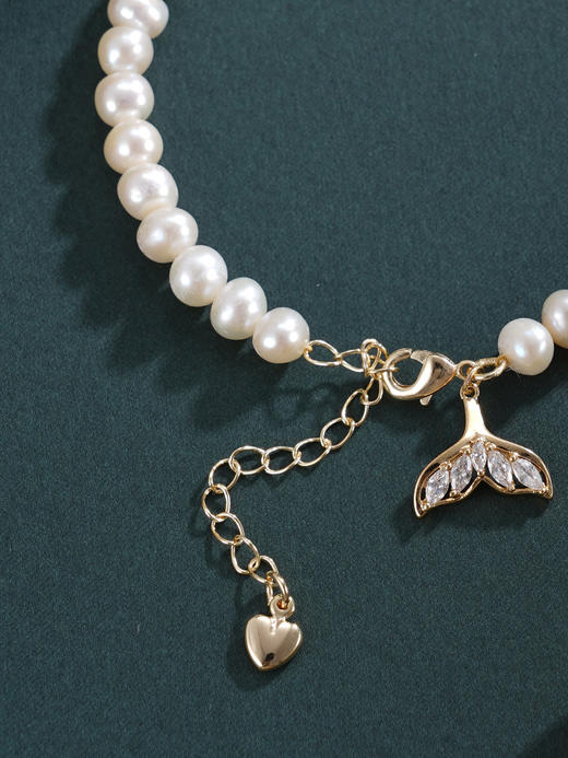 子佩集【沧海精灵】珍珠惜王妃手链【ZZSL011】5.5-6mm珠镀金鱼尾2601 商品图6