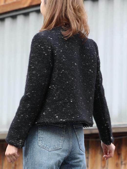 TYNVIE 波克莱波浪边贴口袋夹克 - 黑色 商品图6