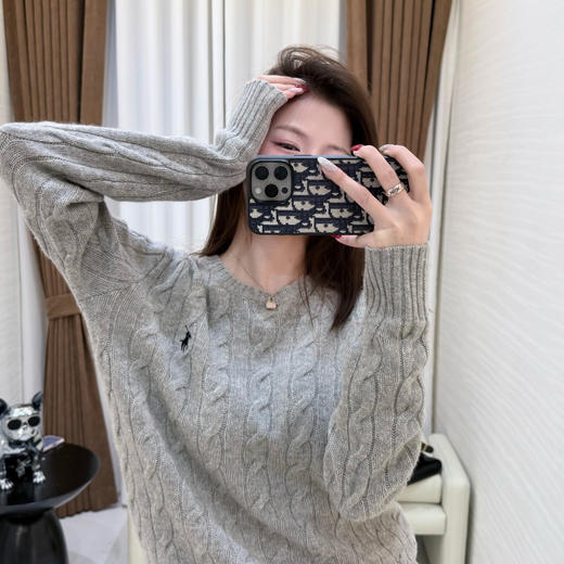 【只可换码 不退货】拉夫劳伦 小马五色圆领羊绒衫 渠道货无领标！！！（EJ） 商品图5