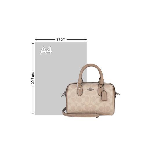 COACH 奥莱款女士PVC配皮单肩斜挎手提包CW330SVXCU 商品图3