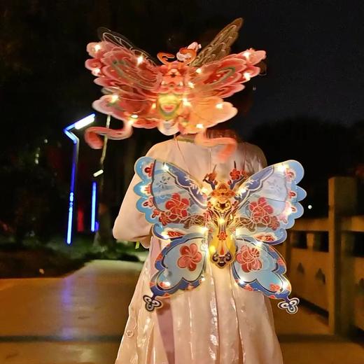 【原创设计灵动造型❗️佳节将至蝴蝶送福】国潮春节灯笼pvc灯笼蝴蝶花灯手工diy儿童制作材料包蝴蝶灯笼新年。jc 商品图2