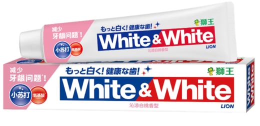 【临期品】P41013 W&W 小苏打美白氨基酸护龈牙膏（沁凉白桃香型）120g 商品图0