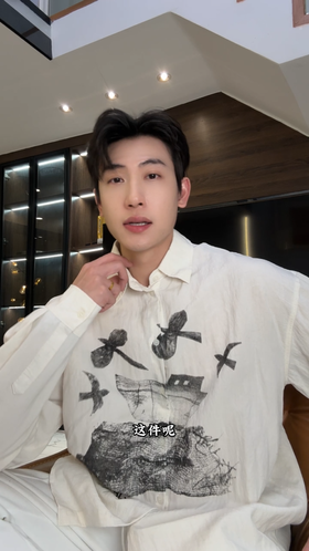 SS31229SDSA秋冬新款痞帅男装GV撞色印花设计翻领长袖衬衫休闲舒适衬衣