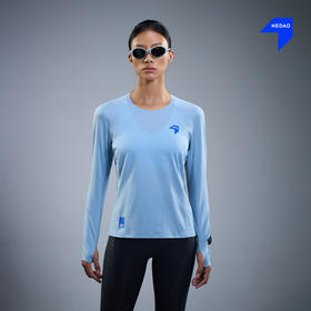NEDAO内道空气感跑步长袖女士透气干爽训练运动长袖速干跑步上衣