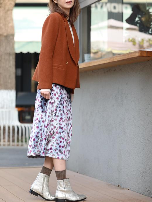 TYNVIE 层叠腰部A字裙 - 花卉图案 商品图13