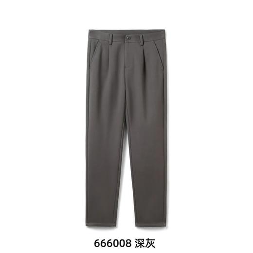 毛呢肌理感+内里磨毛 轻奢商务 百搭休闲裤 男 商品图2