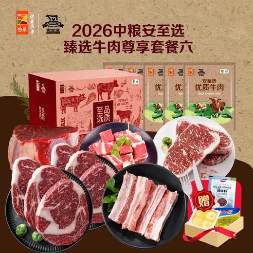 中粮安至选臻选牛肉尊享套餐六2400g【分仓直发，72小时发货，周末节假日不发货】 商品图0