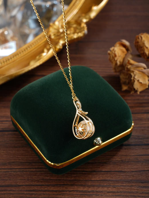 子佩集【时光织缘】银S925珍珠惜王妃套链【P2562】11mm彩珠镀金水滴福袋2601 商品图5