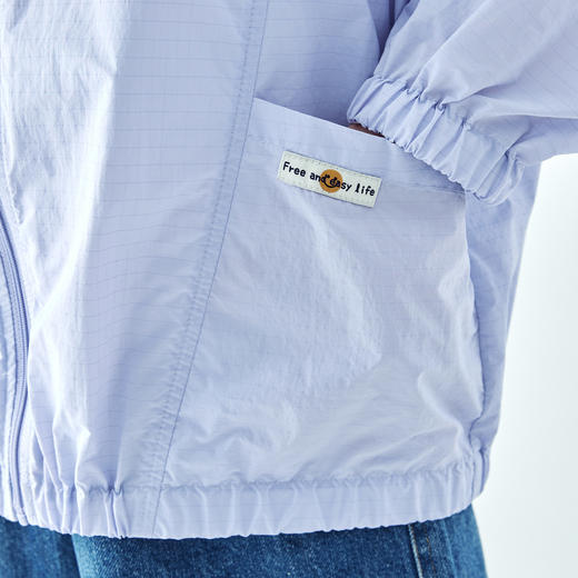 棵初2026年春季新款亲子中大女童UPF50+防晒面料清爽色系格纹外套 商品图4