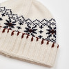 ROMI STUDIO“复古费尔岛”100%羊毛提花毛织帽米白冷帽 RWCWP07545 商品缩略图2