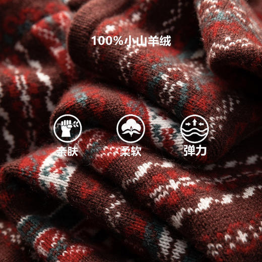 100%Baby小山羊绒~费尔岛提花山羊绒加厚外套女BABY260491 商品图1