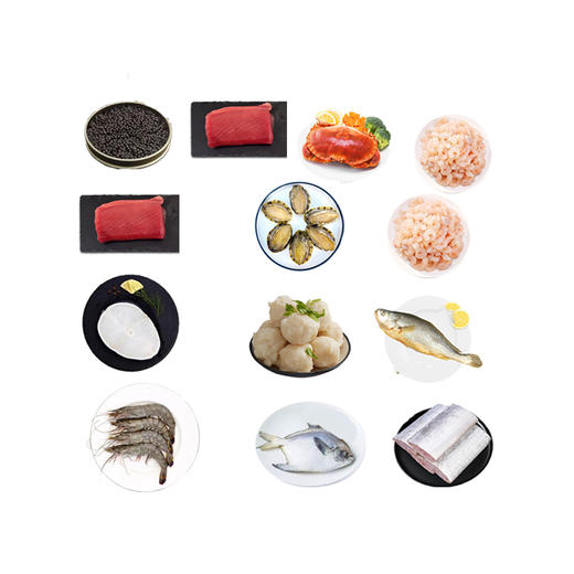 鲜驿达 鲜味十足生鲜组合3480g 商品图1