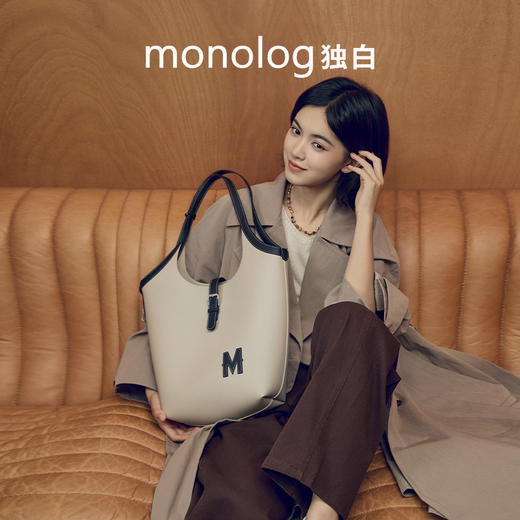 【王楚然同款】独白X卡拉羊新款女士托特包大容量通勤手提包D4512 商品图11