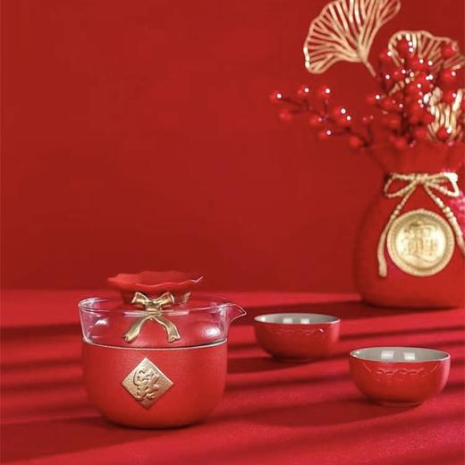 福气满满 德化陶瓷茶具套装 商品图1